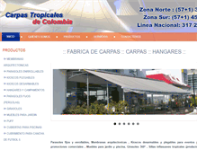 Tablet Screenshot of carpastropicalesdecolombia.com